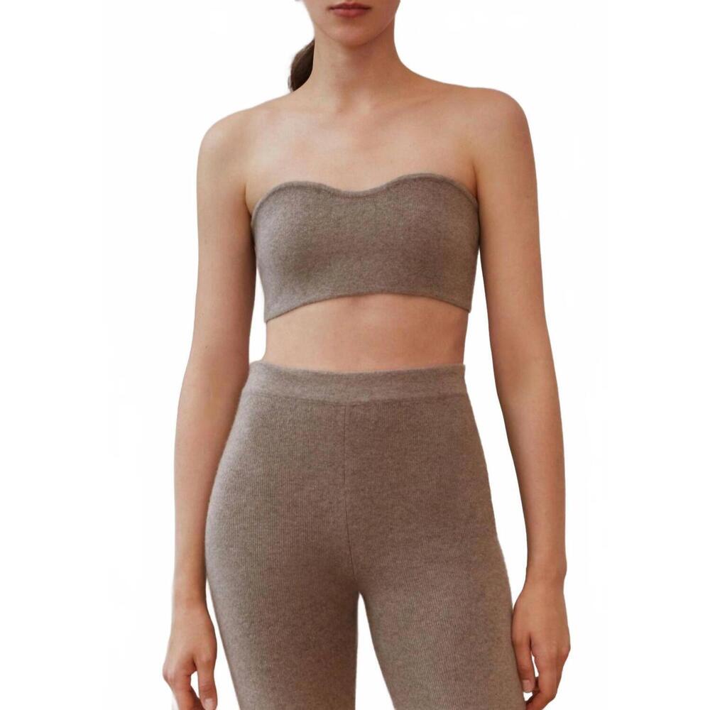 NEW W. CASHMERE angela bandeau in tan